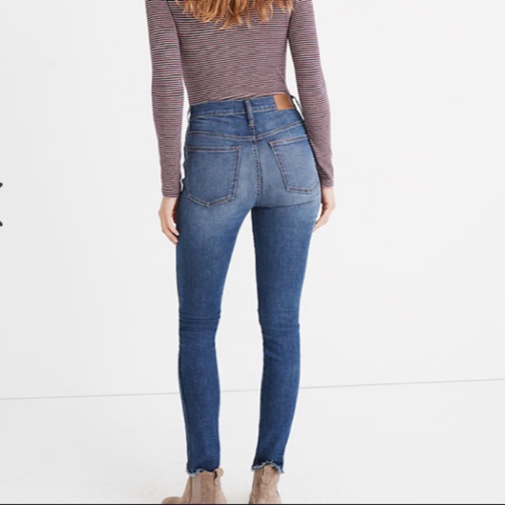 Madewell 10” high rise skinny jeans